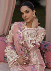 Kahf Luxury Embroidered Lawn 3 Piece Unstitched Suit KHF25LL KLR-09 BELLEROSE